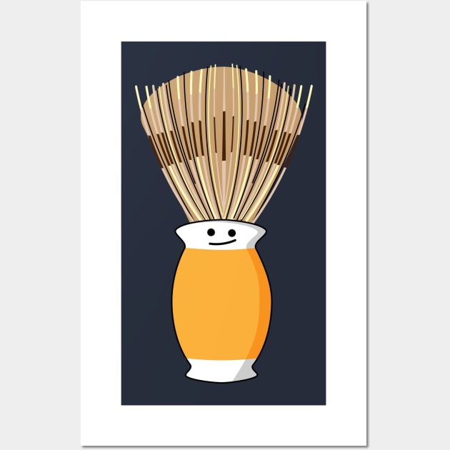 Funny shaving brush Wall Art by spontania